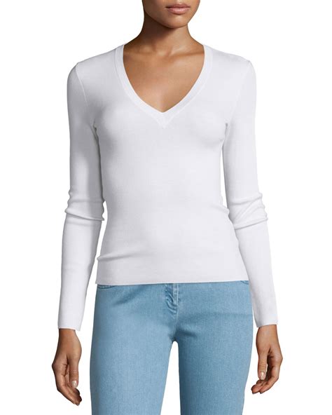 michael michael kors long sleeve white|Michael Kors designer tops.